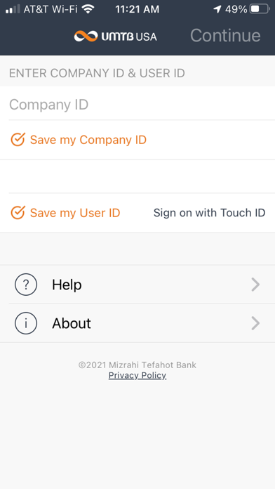 UMTB USA Mobile Banking Screenshot