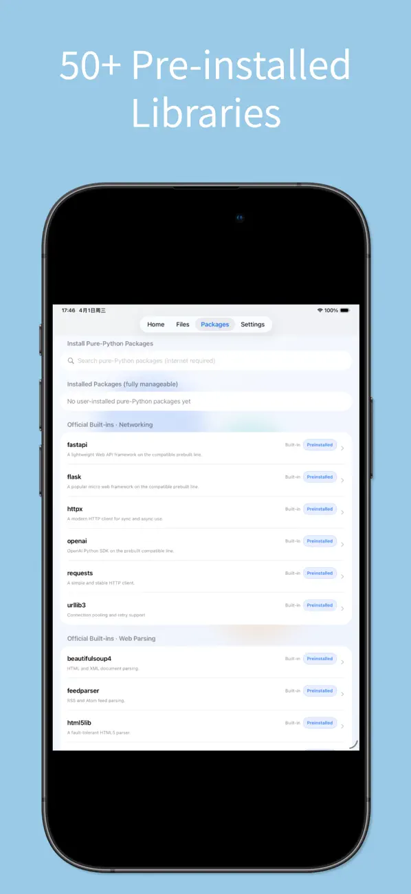 #4. Python Code App - IDE & Editor (iOS) De: 艳 罗