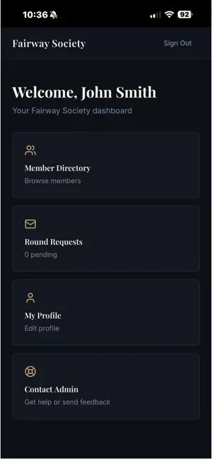 Fairway Society screenshot 2