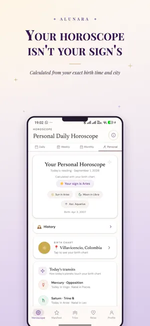 Alunara: Daily Horoscope screenshot 1