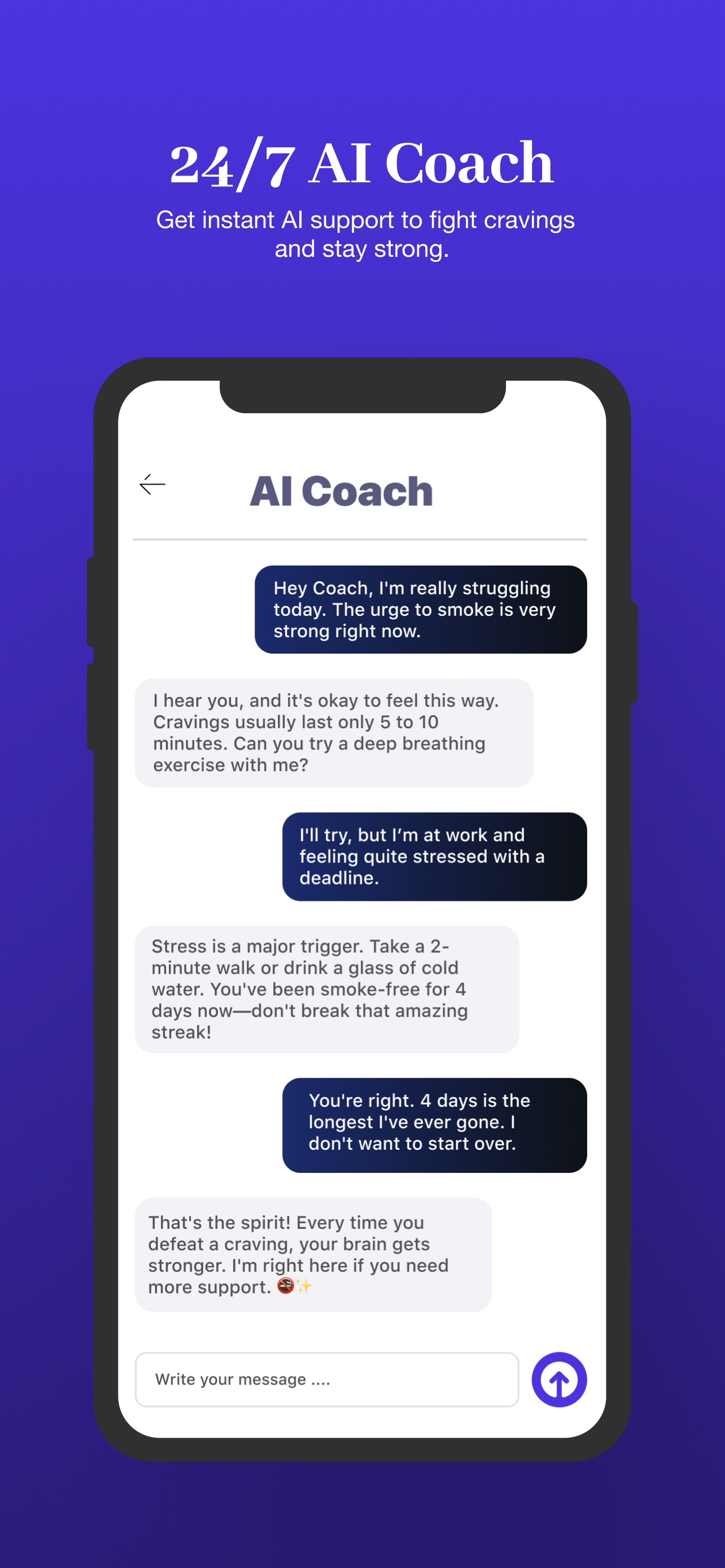 Smoke-Free AI: Health Tracker screenshot 3
