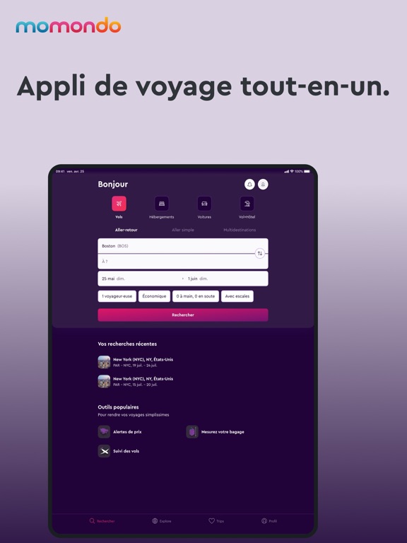 Screenshot #4 pour momondo: Vols Hôtels Voitures