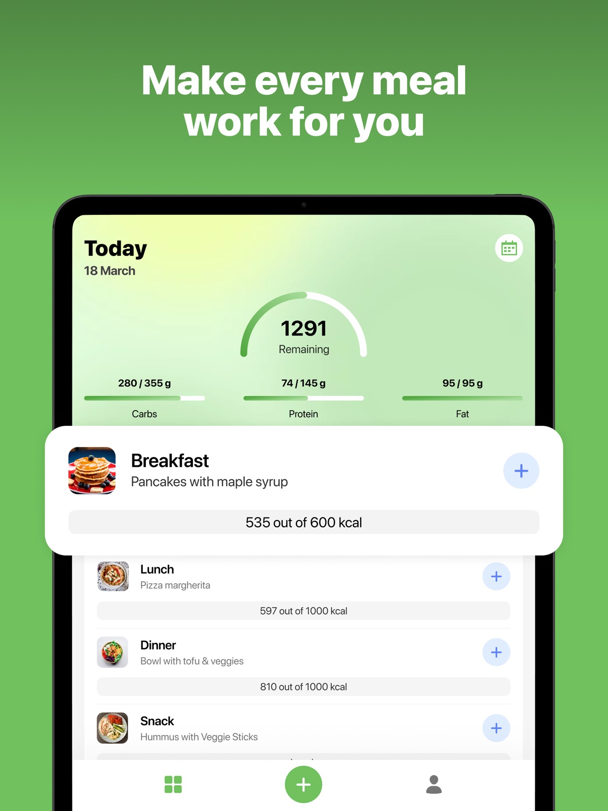 Nutria: Calorie Counter ipad screenshot 4