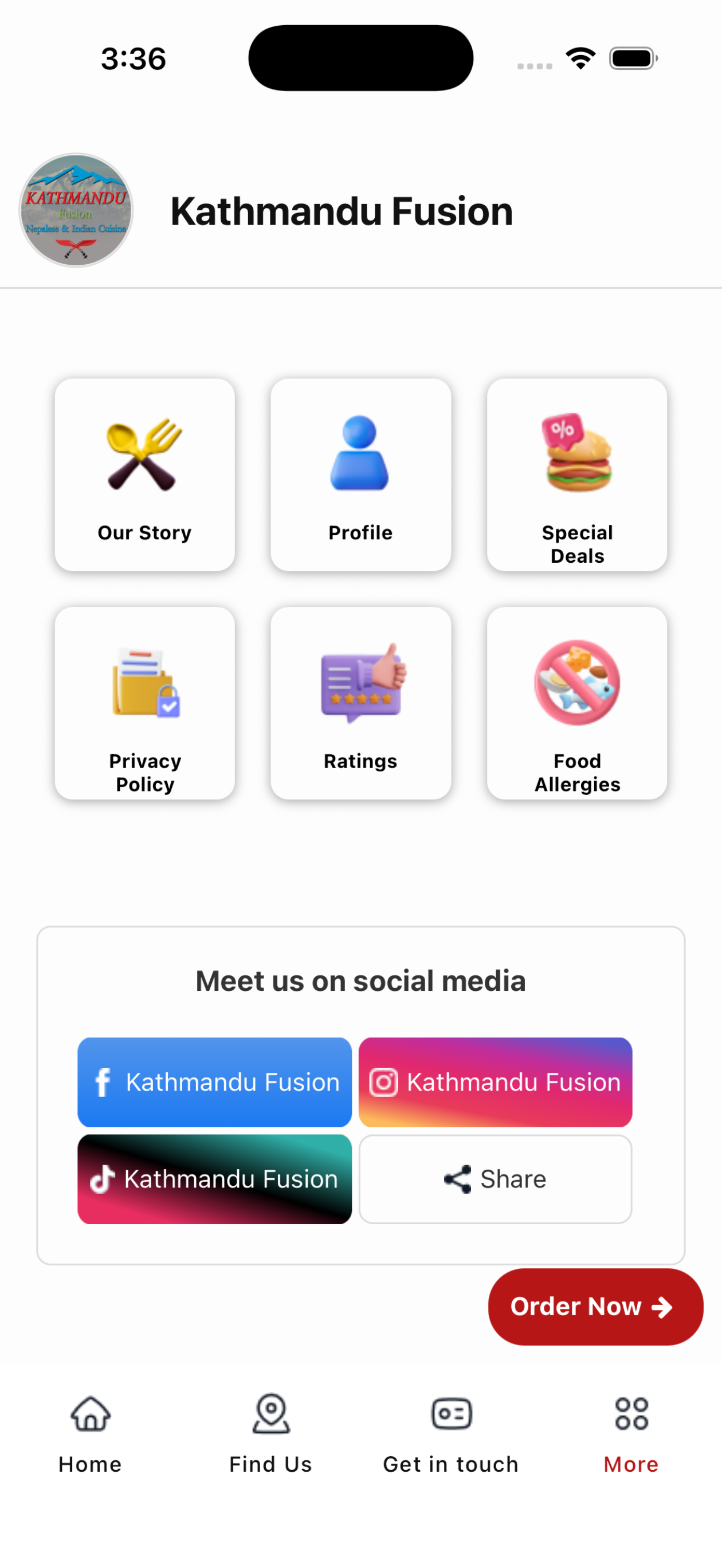 Kathmandu Fusion Glasgow screenshot 4
