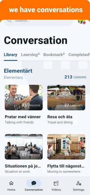 Swedish - Listening Speaking screenshot 2