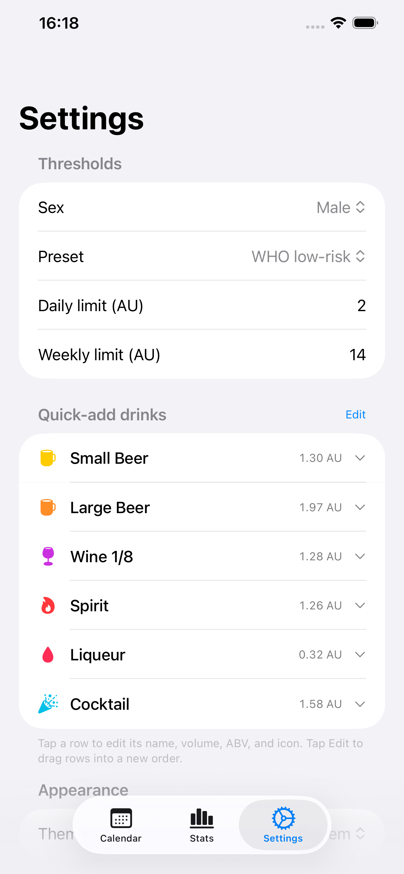 Sober - Drink Tracker screenshot 5