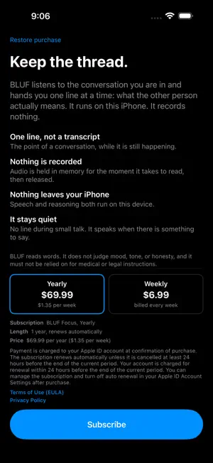 BLUF: Live Conversation Brief screenshot 3