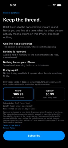BLUF: Live Conversation Brief Screenshot 3 of 3