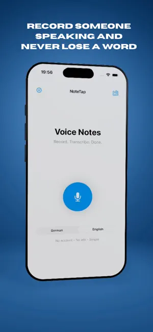 NoteTap - Voice to Notes screenshot 1