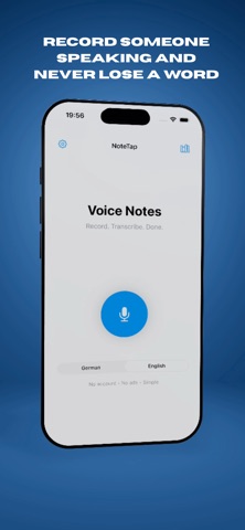 NoteTap - Voice to Notes Screenshot 1 of 3