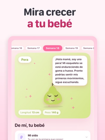 Prego: Embarazo y Bebé Tracker iPad screenshot 2