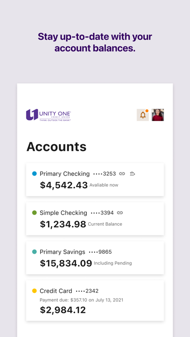 Unity One Credit Union Screenshot 2 of 4