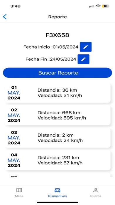 PLADIT TrackerGPS app screenshot