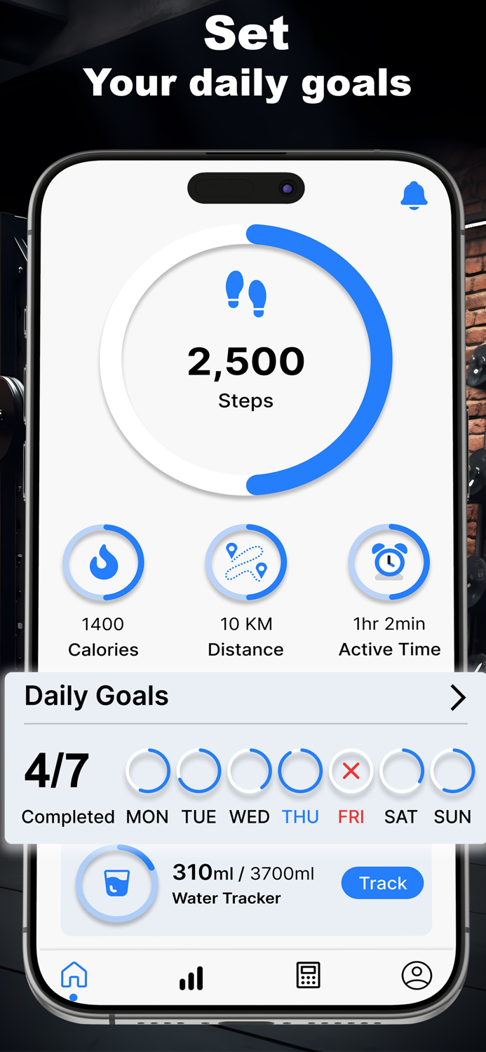 Step Up Count and Track Steps