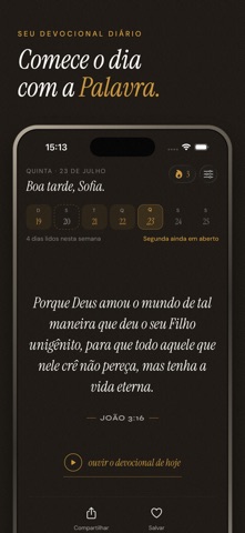 Verso: Versículo do Dia iPhone screenshot 1