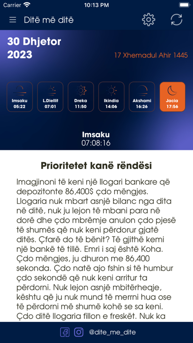 Kalendari Ditë më Ditë Screenshot