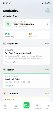 tamkadro: Halı Saha & Maç screenshot