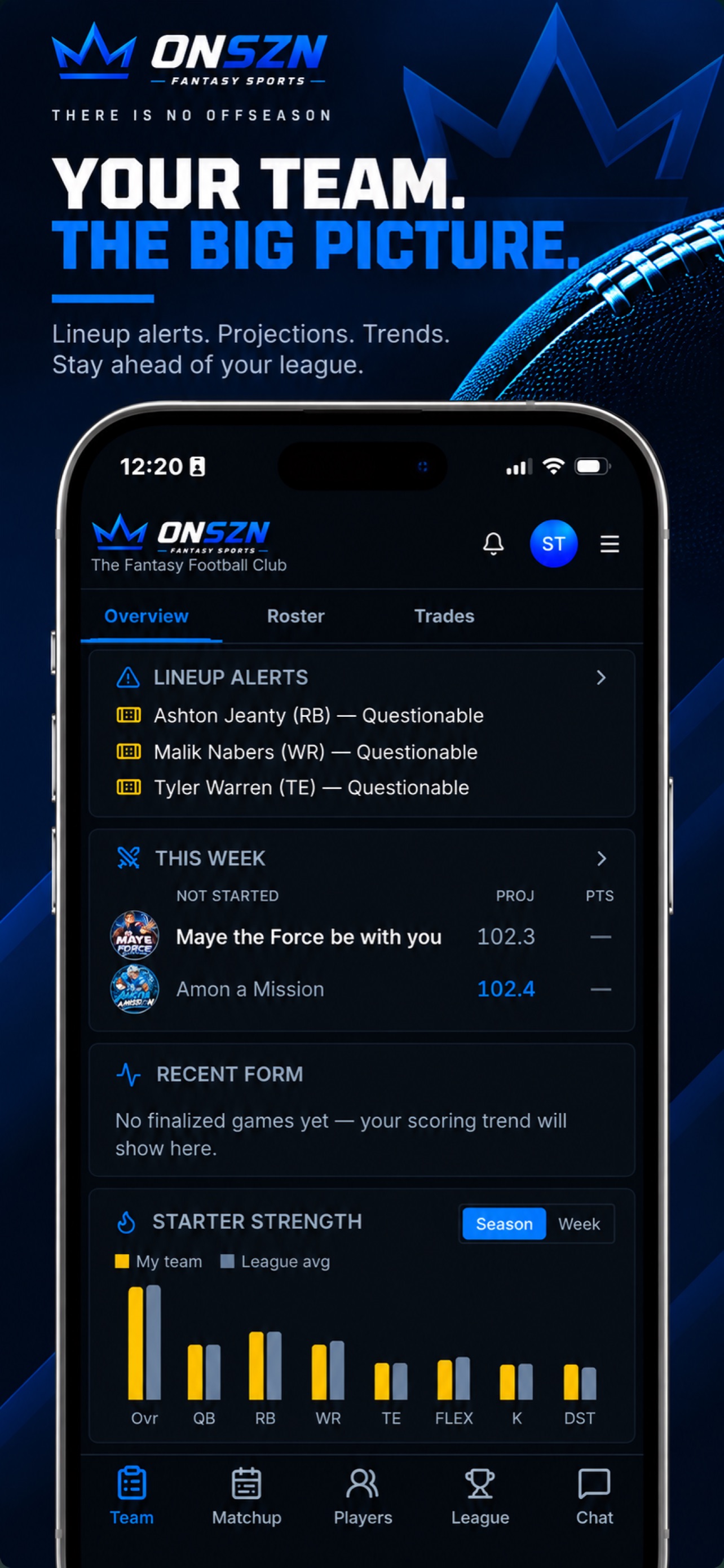 Screenshot 1 of OnSzn Fantasy Sports