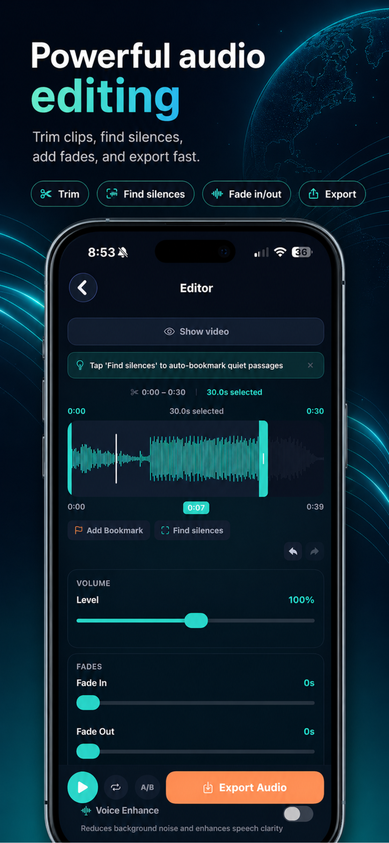AudioSnip: Video to Audio