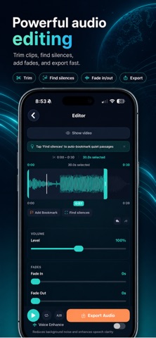AudioSnip：视频转音频 screenshot