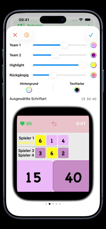 Tennis Score Watch Counter screenshot 8 of 10