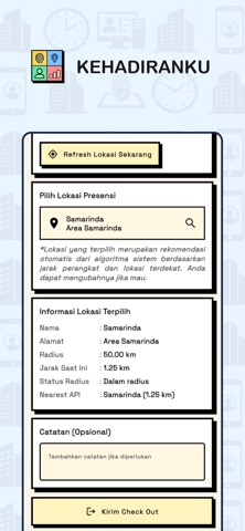 Kehadiranku iPhone screenshot