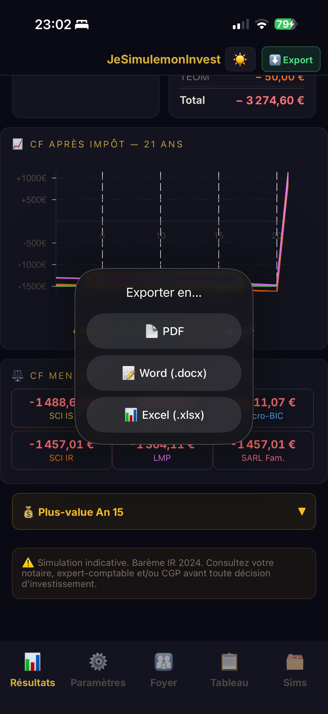Screenshot 5 of Je Simule mon Invest