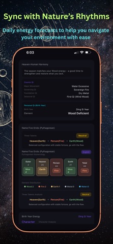 CosmicWellness: Five Elements Screenshot 2 of 4
