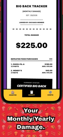 Big Back - Fast Food Tracker Screenshot 4 of 6