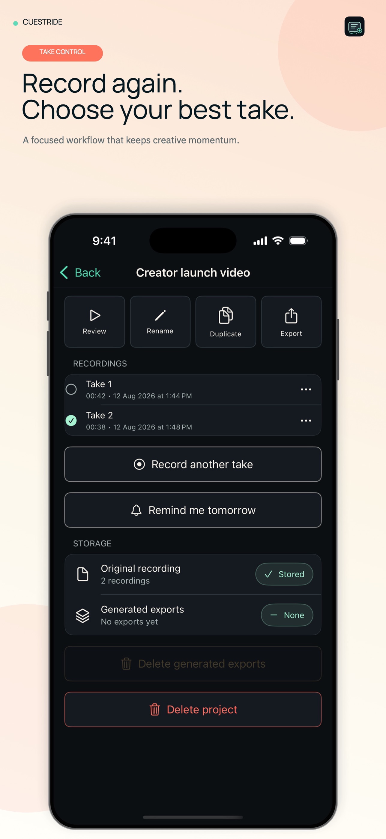 Screenshot 4 of CueStride: Video Teleprompter