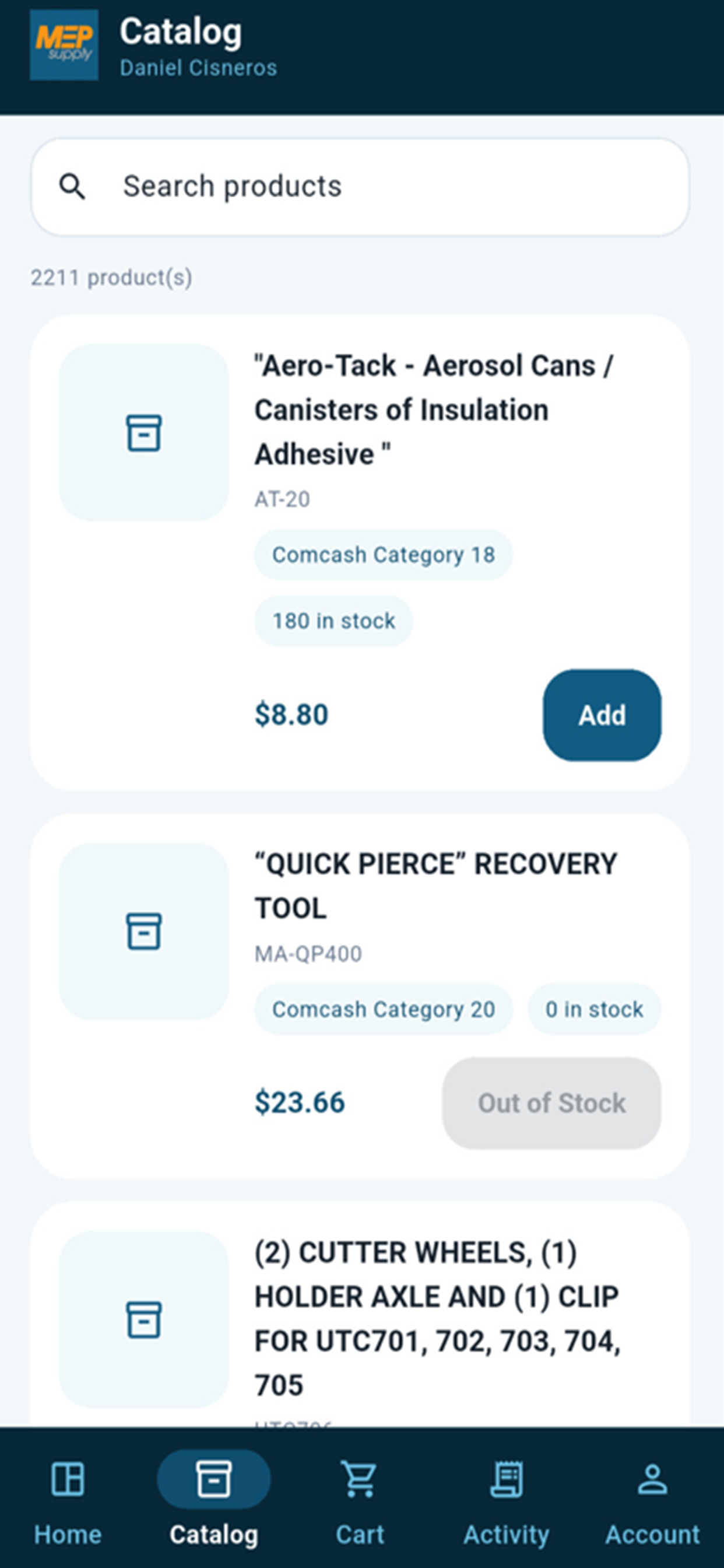 MepSupply Customer screenshot 6