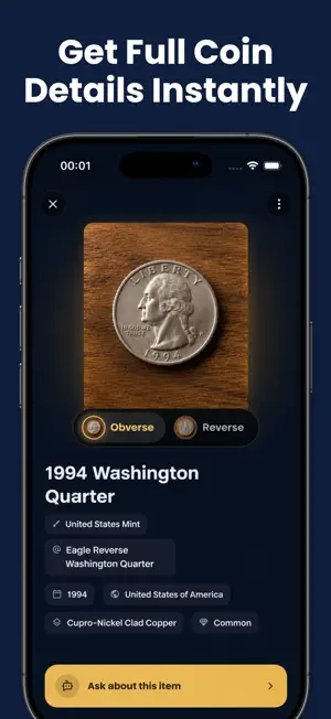 Coinzia: Coin Identifier screenshot 3