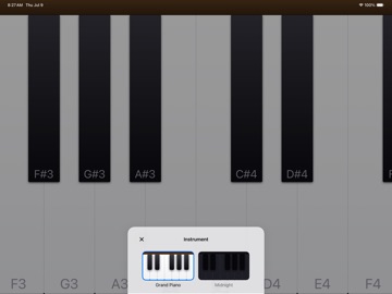 AllyPiano iPad screenshot