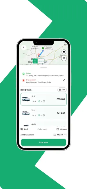 RydeX - Taxi + Carpool screenshot 4