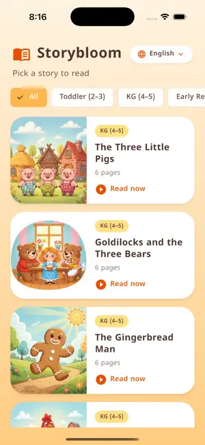Storybloom Stories screenshot 1