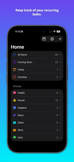 Repeaters: Track Repeat Todos screenshot 1