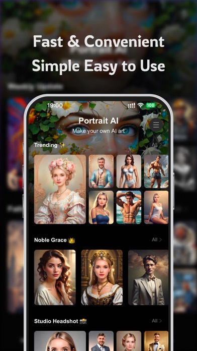 Portrait - AI Photo Generator Screenshot