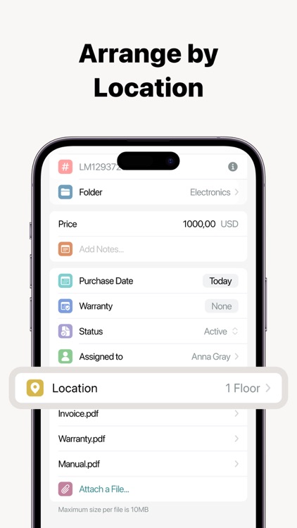 Assetsy: Inventory Tracker App