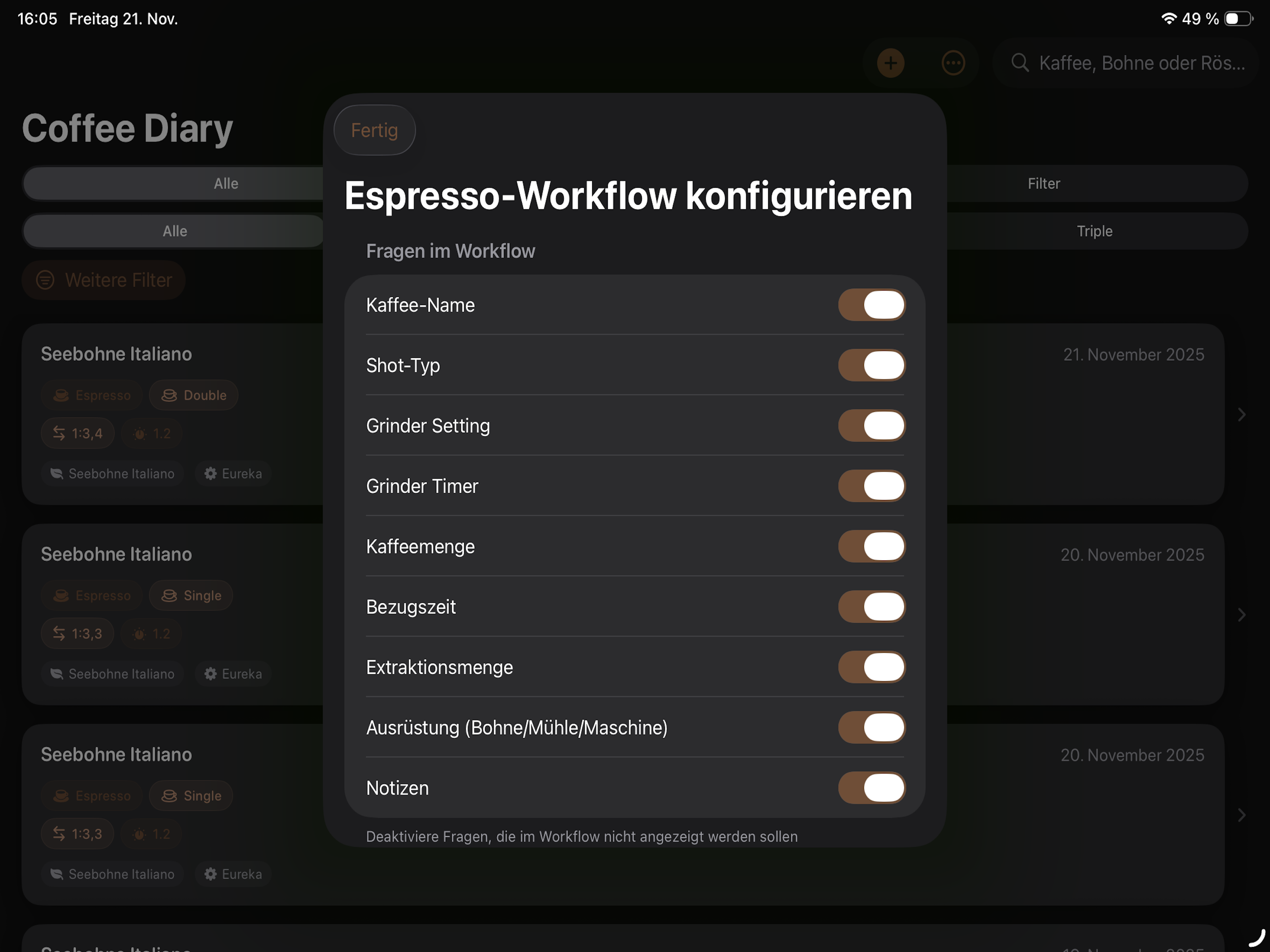 Coffee Diary