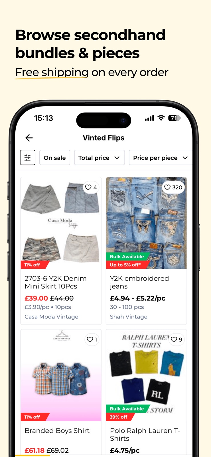 Fleek Wholesale iphone screenshot 2