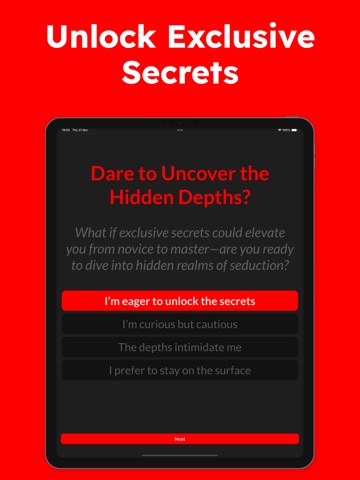 Seduction Secrets: AI Playbook iPad screenshot