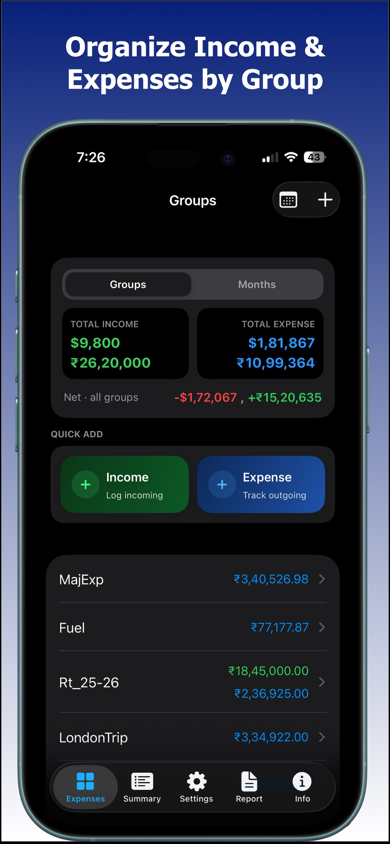 Flexi Expense Tracker : Budget