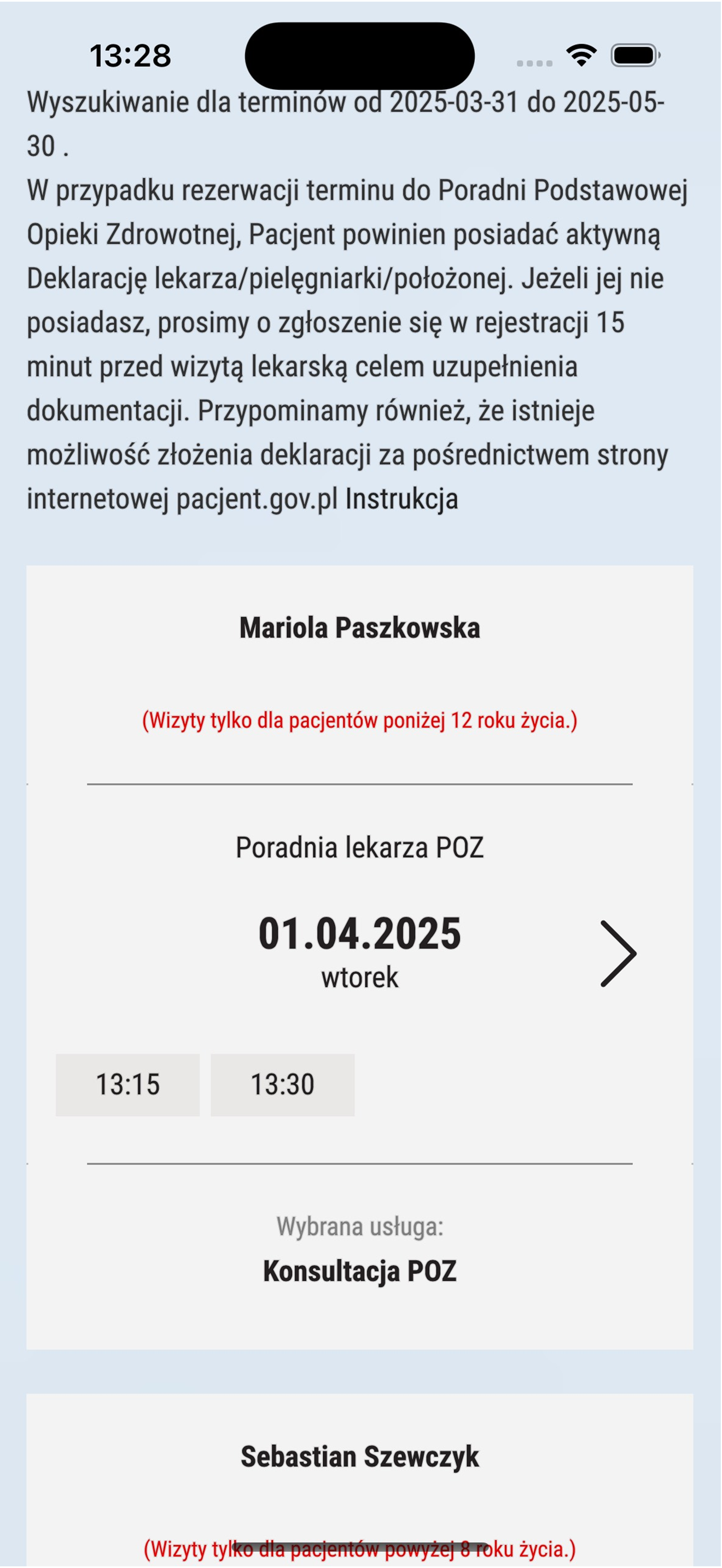 eRejestracja SPZOZ Tarczyn