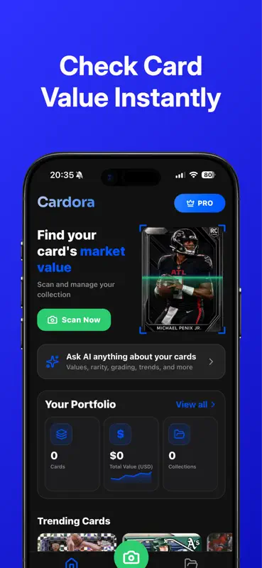 Sports Card Scanner - Cardora screenshot 1 of 4
