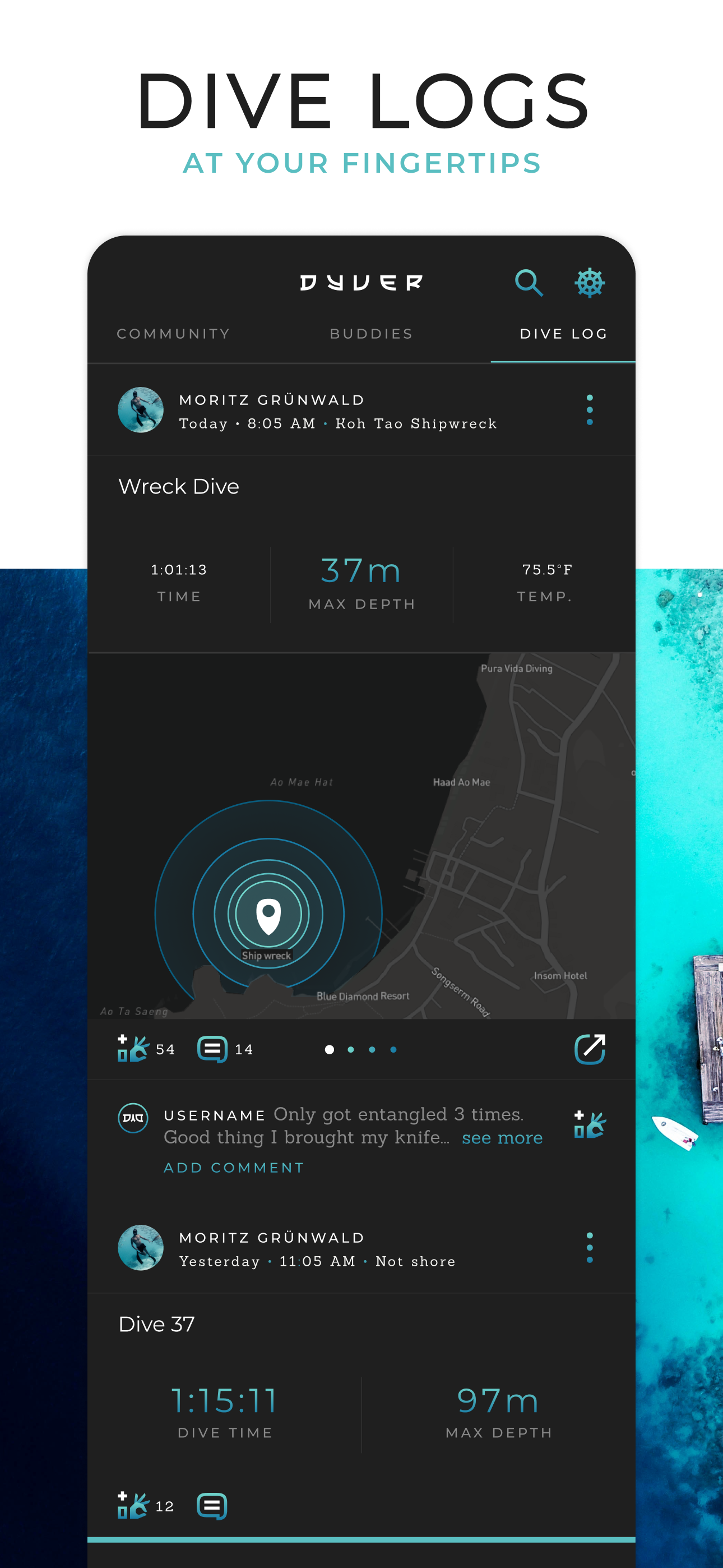 Dyver: Dive. Log. Share.