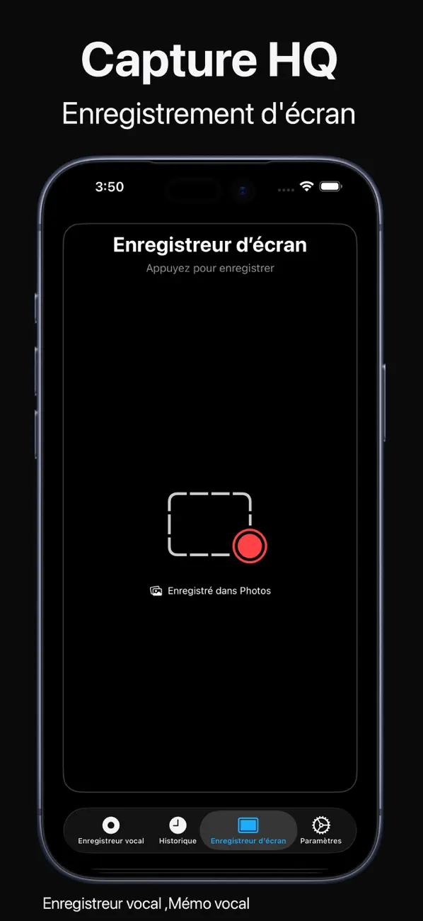 Screenshot #3 pour Enregistreur vocal ,Mémo vocal