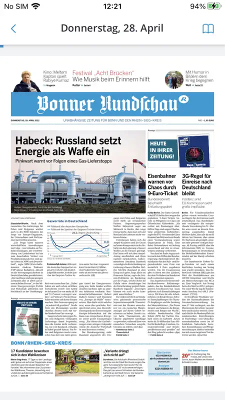 Kölnische Rundschau E-Paper screenshot 2 of 6