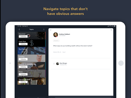 Wealth Without Wall Street iPad screenshot 3 - Finance app