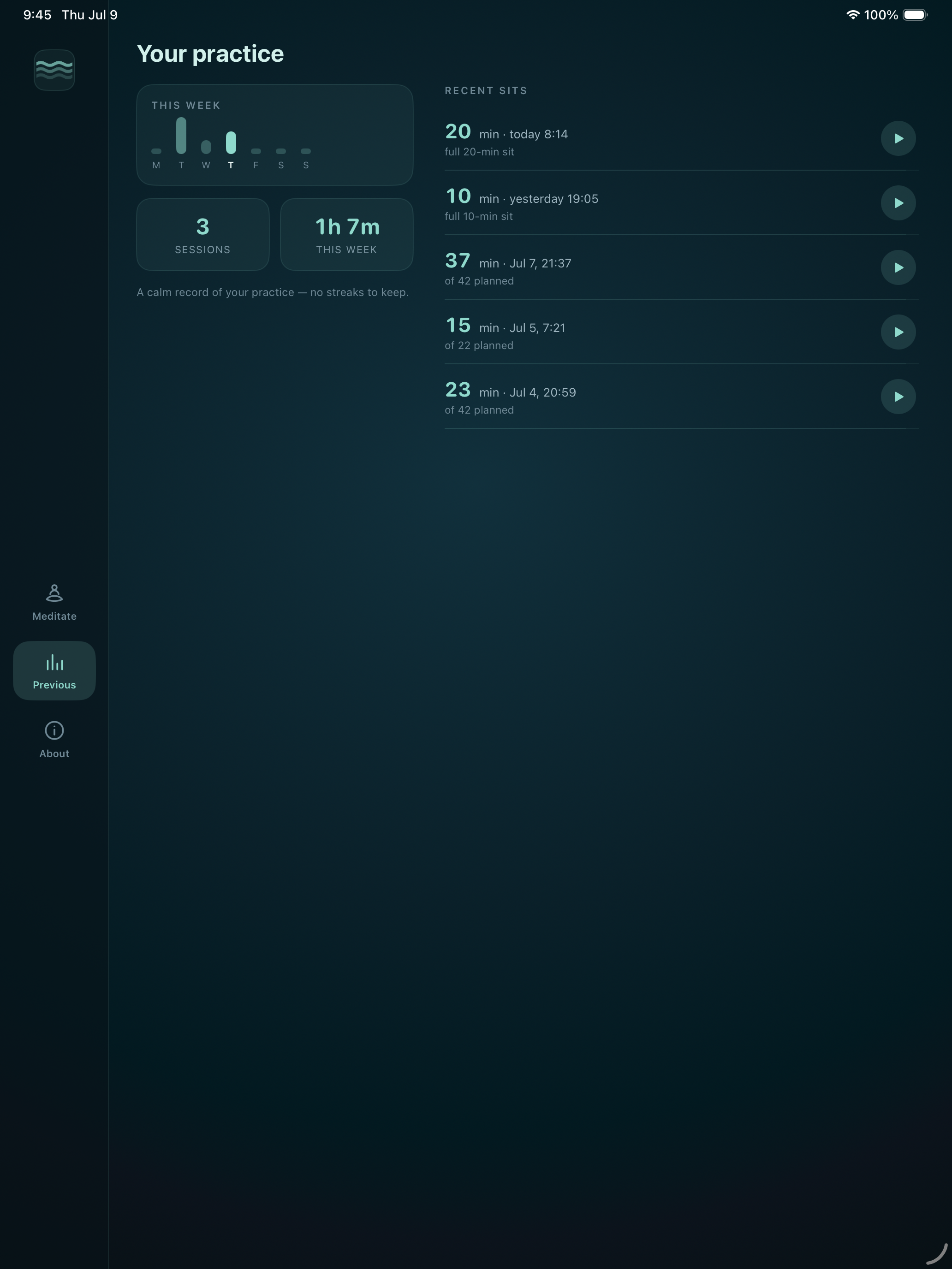 Ocean Deep Meditation Timer screenshot 10