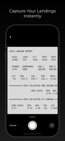 Landing Report screenshot